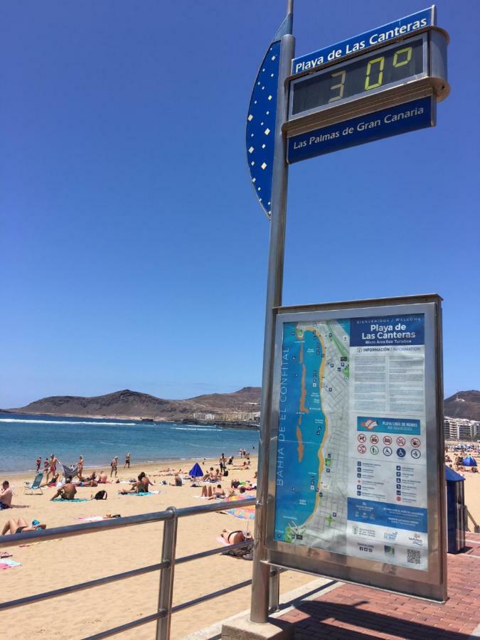 לאס פאלמס דה גראן קנאריה Apartamento Primera Linea Playa De Las Canteras מראה חיצוני תמונה